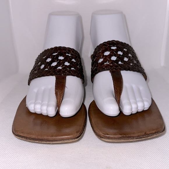 Sesto Meucci Braided Leather Sandals Size 8N - EUC - Picture 6 of 11